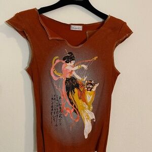 Vintage Y2K style top